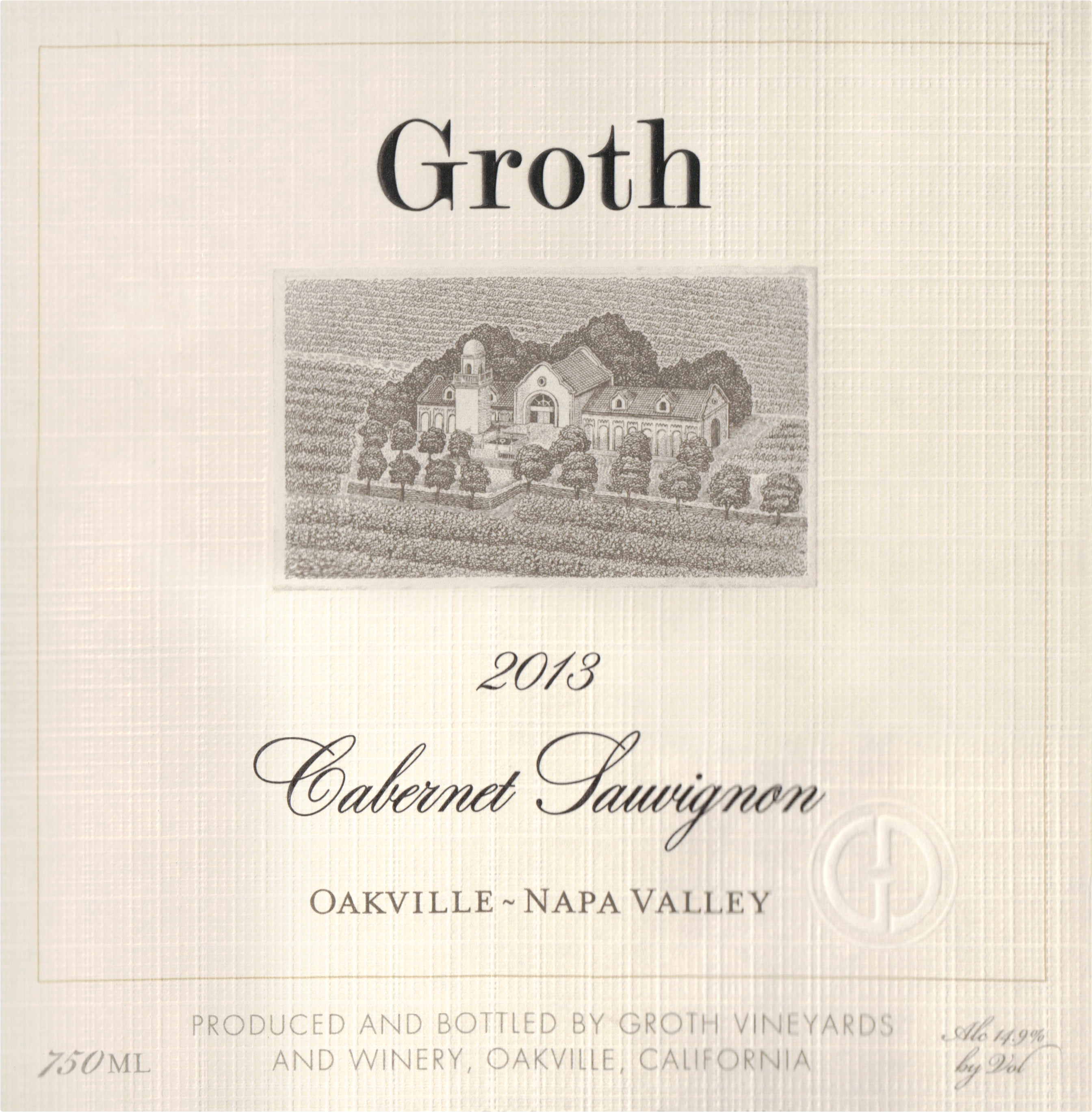 2013 Groth Cabernet Sauvignon Oakville | Wine Library