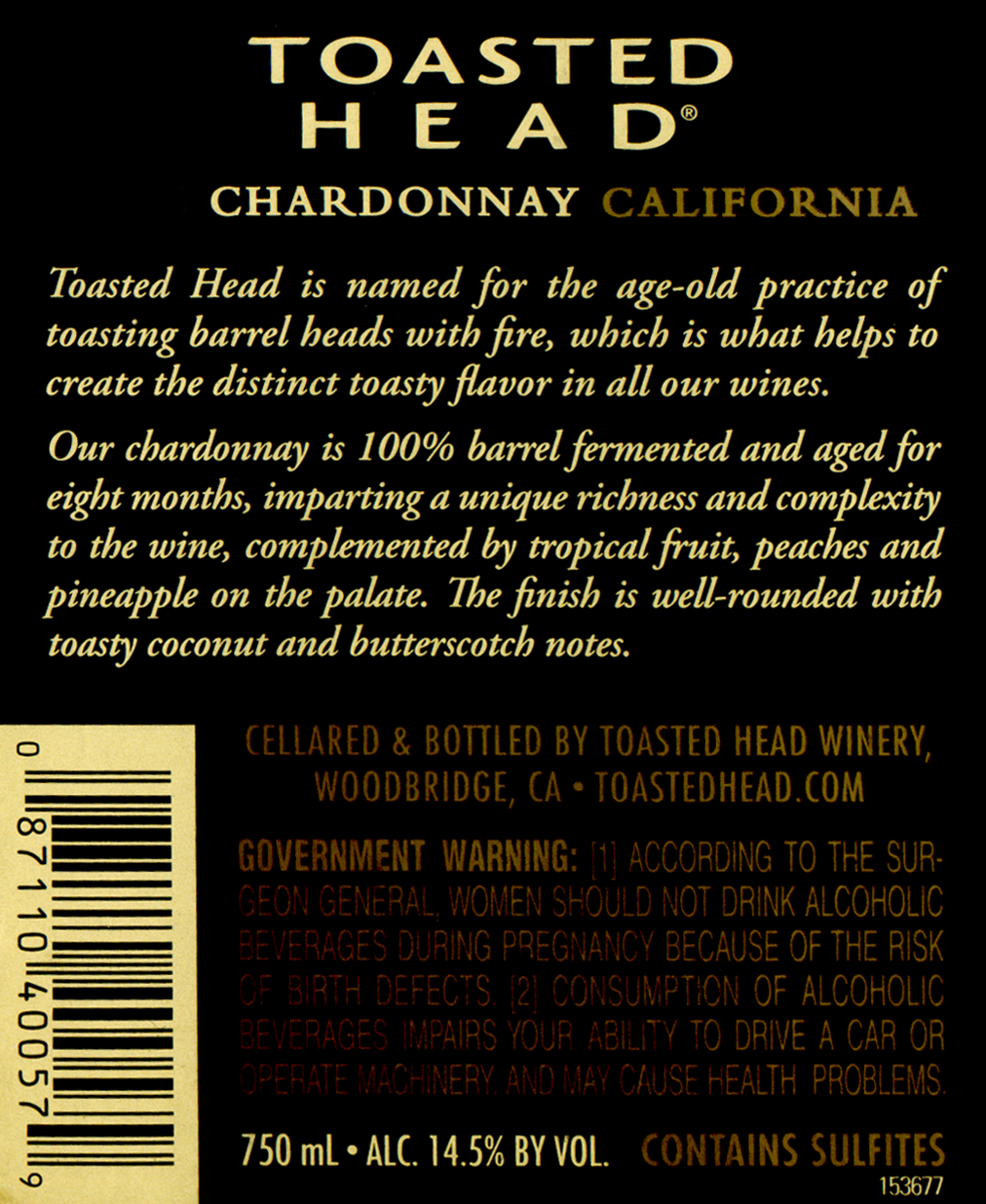 2010 R.H. Phillips Chardonnay Toasted Head Wine Library