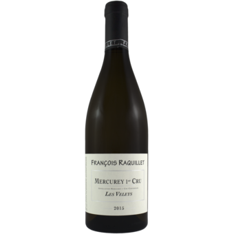 Bottle shot for 2015 Francois Raquillet Mercurey Blanc Les Veleys 1er Cru
