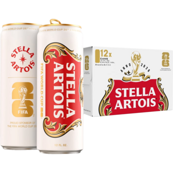 Bottle shot for  Stella Artois 12pk Cans