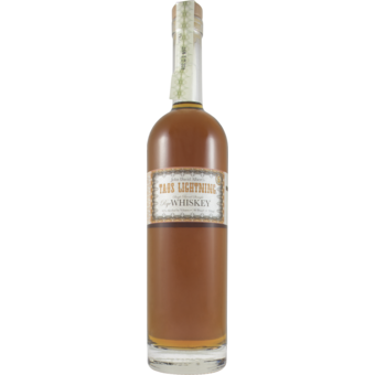 Bottle shot for  John David Albert's Taos Lightning 5yr Old Rye Whiskey