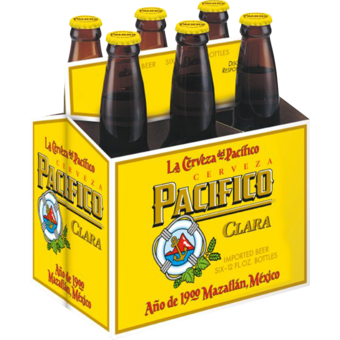 Bottle shot for  Pacifico Beer 6pk