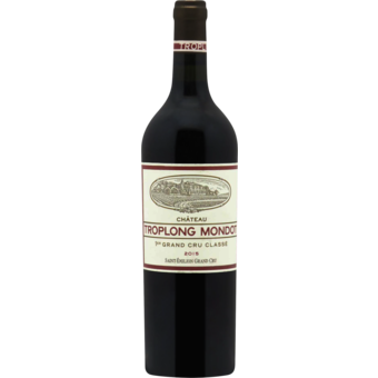 Bottle shot for 2015 Chateau Troplong Mondot