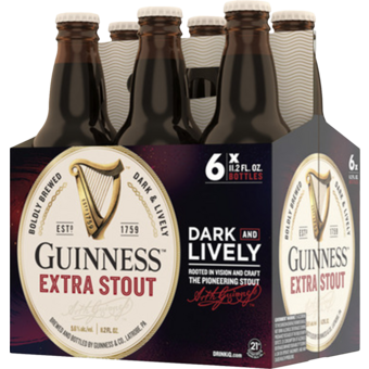 Bottle shot for  Guinness Extra Stout 6pk