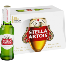 Product image for  Stella Artois 18 Pack Bottles