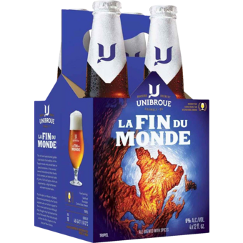 Bottle shot for  Unibroue La Fin Du Monde 4 Packs