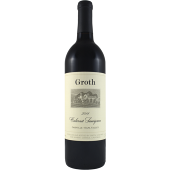 Bottle shot for 2014 Groth Cabernet Sauvignon Oakville