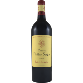 Bottle shot for 2008 Chateau Phelan Segur