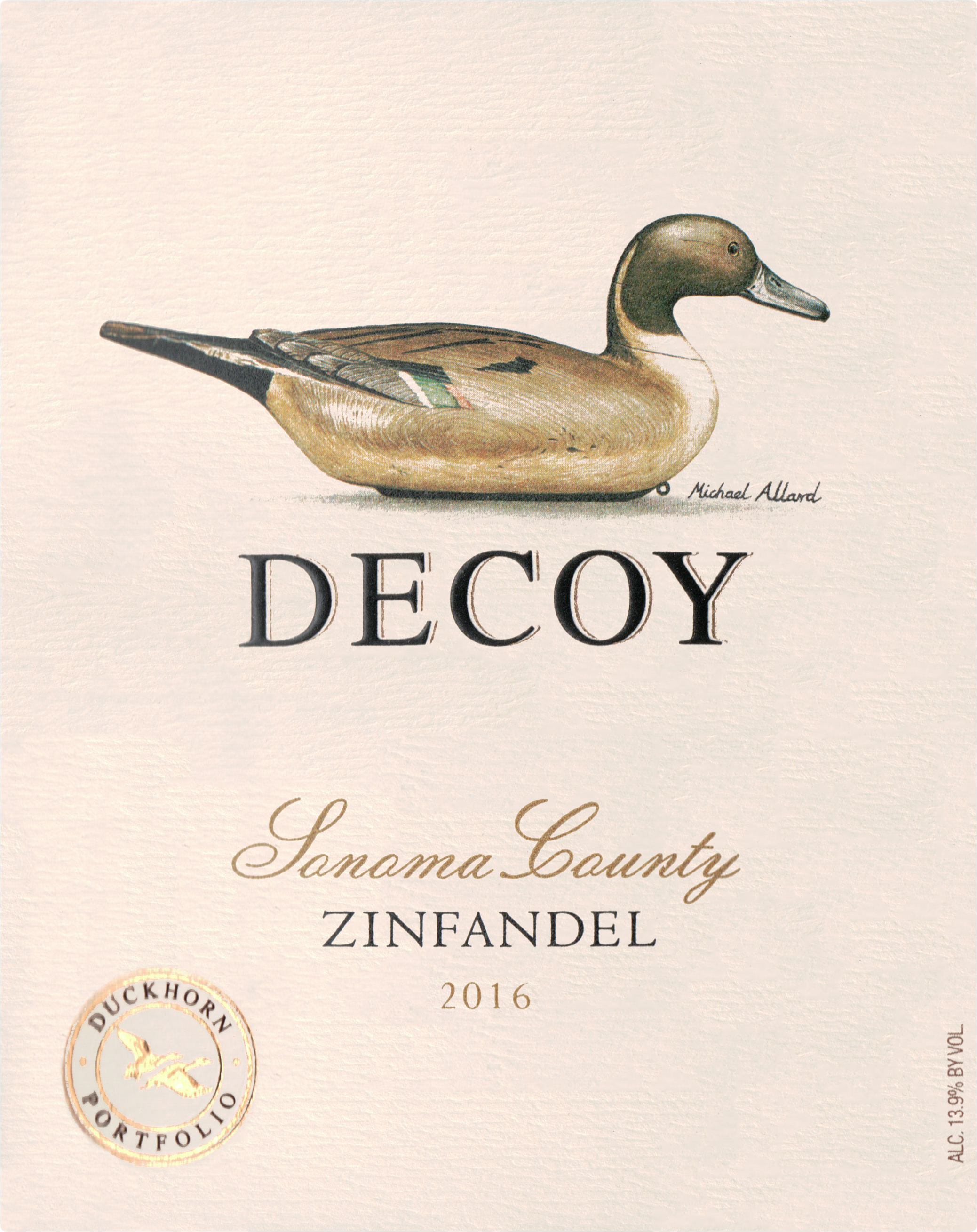 2016 Duckhorn Decoy Zinfandel Wine Library
