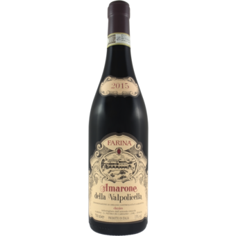 Bottle shot for 2015 Farina Amarone