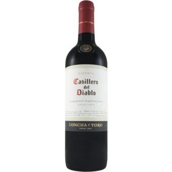 Bottle shot for 2017 Casillero Del Diablo Cabernet Sauvignon