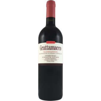 Bottle shot for 2008 Collemassari Grattamacco Bolgheri Rosso Superiore