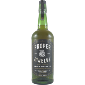 Bottle shot for  Proper Twelve Irish Whiskey