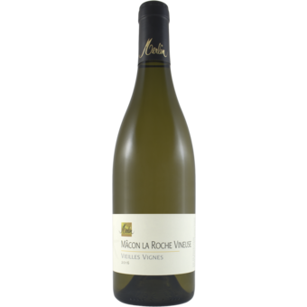 Bottle shot for 2016 Olivier Merlin Macon La Roche Vineuse Vieilles Vignes