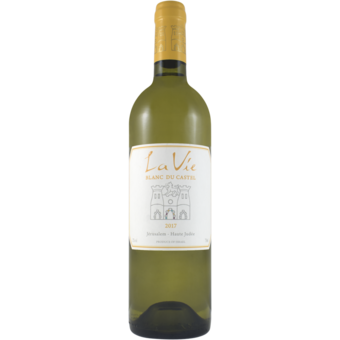 Bottle shot for 2017 Domaine Du Castel La Vie Blanc