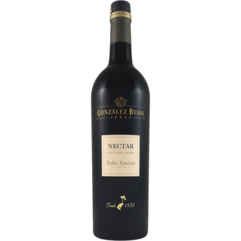 Bottle shot for  Gonzalez Byass Pedro Ximenez Dulce Nectar Jerez Xeres Sherry