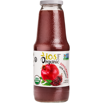 Bottle shot for  Ios Organic Pomegranate Juice