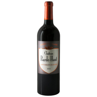 Bottle shot for 2016 Chateau Barde Haut Grand Cru Classe St Emilion