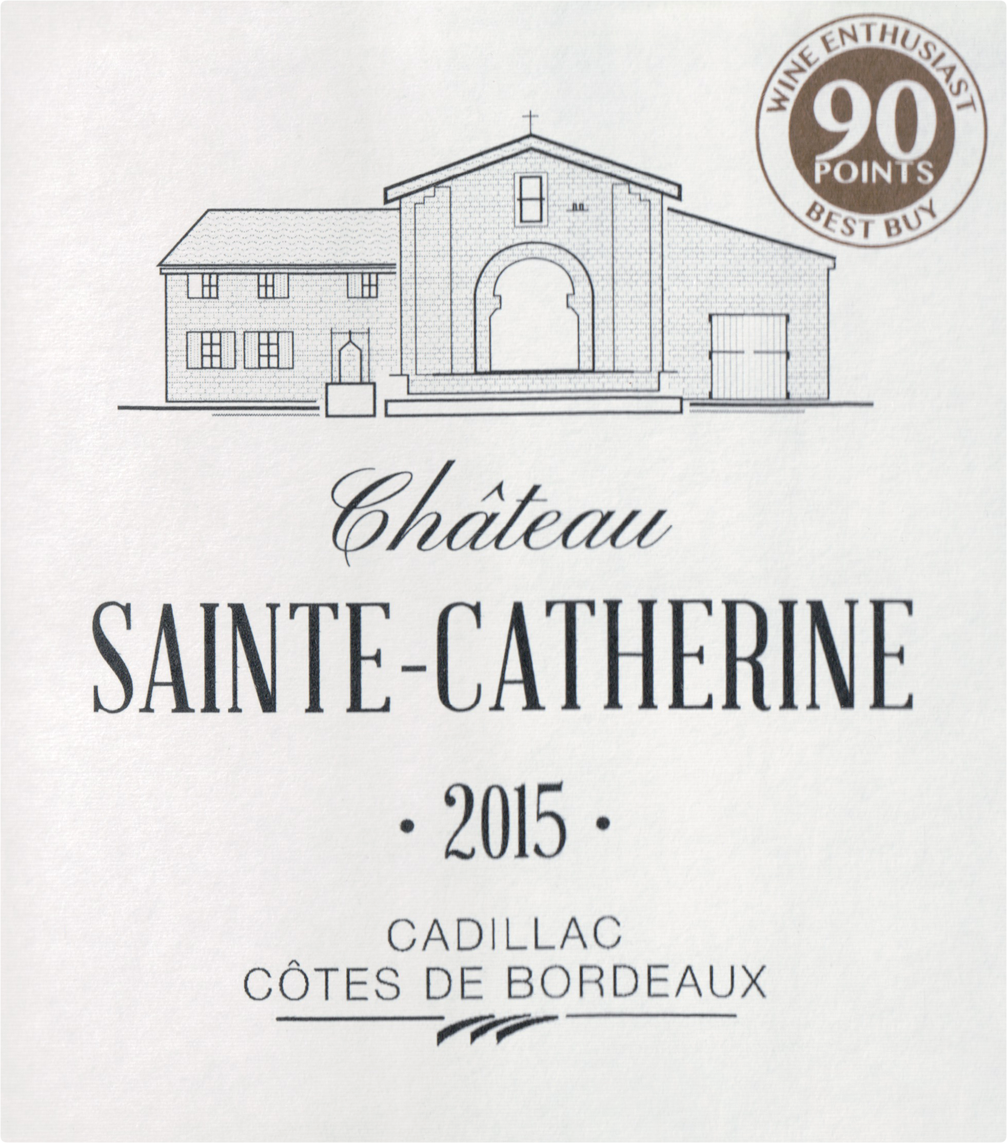 2015 Chateau Sainte Catherine Cadillac Cotes De Bordeaux Wine Library