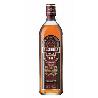 Label shot for  Bushmills Single Malt 16yr