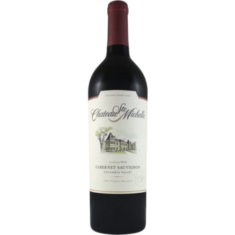 Bottle shot for 2016 Chateau St Michelle Cabernet