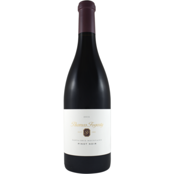 Bottle shot for 2014 Thomas Fogarty Pinot Noir Santa Cruz