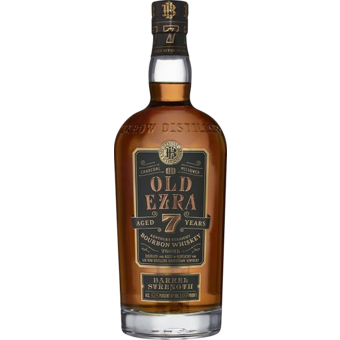 Bottle shot for  Old Ezra 7 Year Old Bourbon Barrel Strength