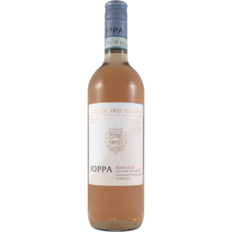 Bottle shot for 2018 Ioppa Nebbiolo Rusin Colline Novaresi Rose