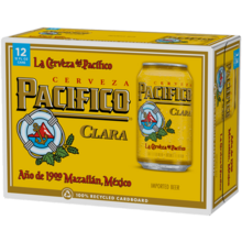 Product image for  Pacifico Beer 12pk Cans