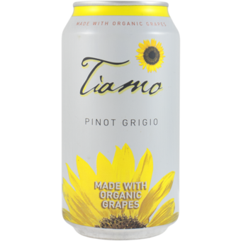 Bottle shot for  Tiamo Organic Pinot Grigio