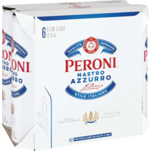 Product image for  Peroni 6pk Cans
