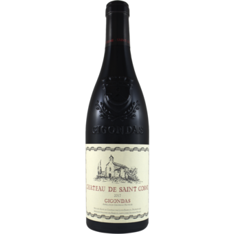 Bottle shot for 2017 Chateau De St. Cosme Gigondas