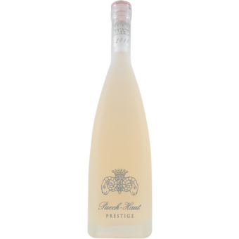 Bottle shot for 2018 Puech Haut Cuvee Prestige Rose