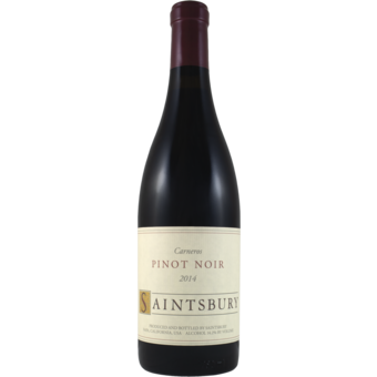 Bottle shot for 2014 Saintsbury Pinot Noir Carneros