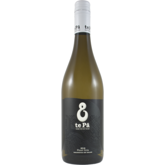 Bottle shot for 2018 Te Pa Pinot Gris