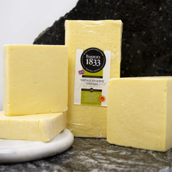 Label shot for  Barber's 1833 Vintage Cheddar