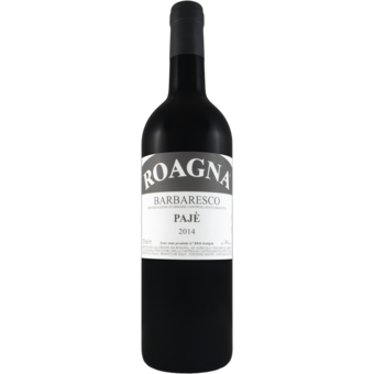 Bottle shot for 2014 Roagna Barbaresco Paje