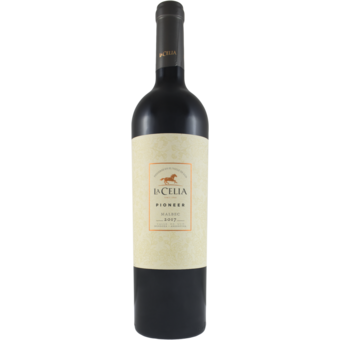 Bottle shot for 2017 La Celia Pioneer Malbec