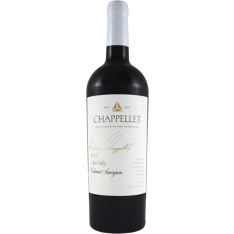Bottle shot for 2017 Chappellet Signature Napa Cabernet Sauvignon