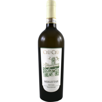 Bottle shot for 2018 Ciu Ciu Merlettaie Pecorino Offida