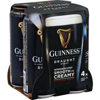 Bottle shot for  Guinness Draft Cans 4pk