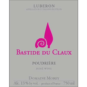Label shot for 2019 Bastide Du Claux Luberon Rose