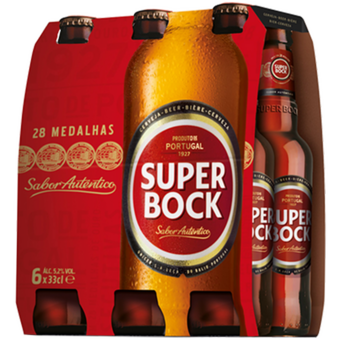 Bottle shot for  Super Bock Beer 6pk