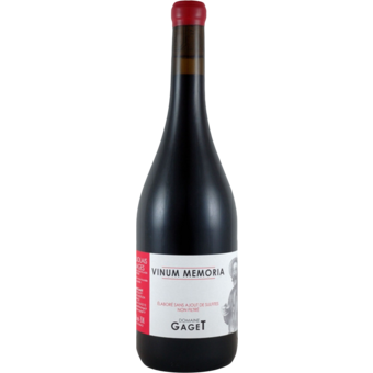 Bottle shot for 2016 Domaine Gaget "Vinum Memorium" Beaujolais Villages