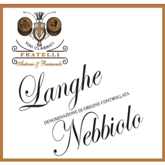 Label shot for 2018 Fratelli Antonio E Raimondo Langhe Doc Nebbiolo