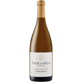 Bottle shot for 2018 Folie A Deux Chardonnay Russian River Valley