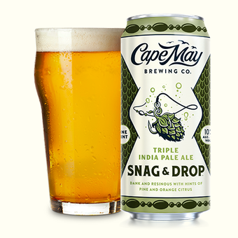 Label shot for  Cape May Brewing Snag And Drop Triple Ipa