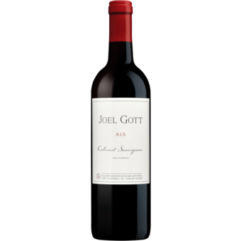 Bottle shot for 2018 Joel Gott Cabernet Sauvignon 815