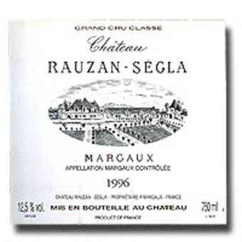 Label shot for 1996 Chat Rauzan Segla