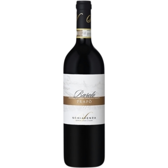 Bottle shot for 2017 Schiavenza Barolo Prapo